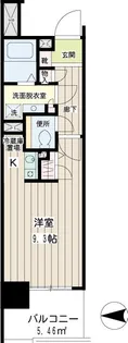 ナイスアーバン川崎ウエストモール【3階】の間取り