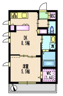ブルージュ 諏訪【3階】の間取り