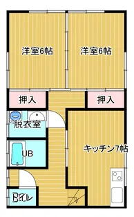 第6タカハシハウス【2階】の間取り