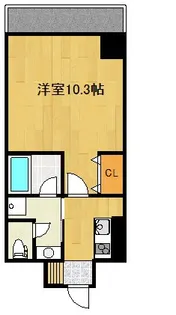BUENA万代1丁目【8階】の間取り