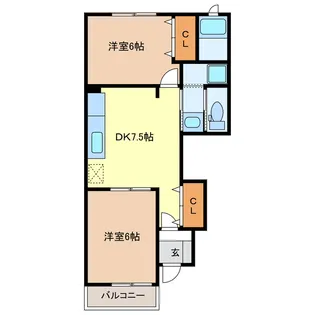 オーデンハオス【1階】の間取り