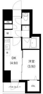 WHARF駒込【5階】の間取り