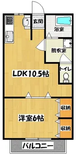 リーガルヒルI【2階】の間取り