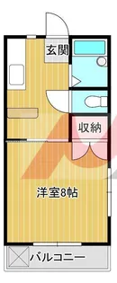 コーポさつき【2階】の間取り