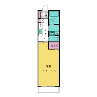 グランドゥール桜橋B【3階】の間取り