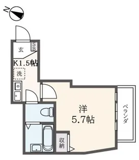ポラタ南太田【3階】の間取り
