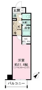 ファインクレスト健和【6階】の間取り
