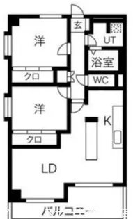 ユートピアマンション【4階】の間取り