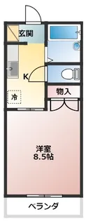 メゾンリヴレーヌ【1階】の間取り