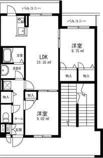 サンアートヴィラ湘南【2階】の間取り