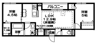 ルーチェ山王【2階】の間取り