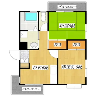 松本第一マンション【3階】の間取り
