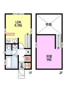 マゴコロ・ヴィレッタ杉菜【1階】の間取り