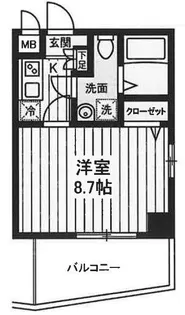 フェニックスII・アムス亀戸【4階】の間取り