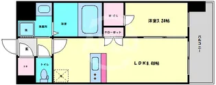エスリードレジデンス都島ノース【4階】の間取り