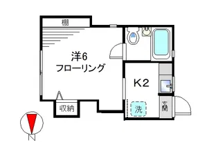 ホワイトハイムB【2階】の間取り