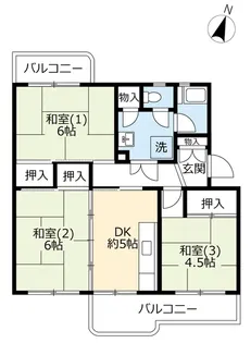 UR南花台【2階】の間取り