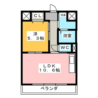 塔世西裏MSビル【2階】の間取り