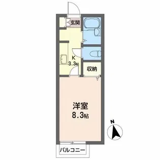 カーサ・エスペラール【2階】の間取り