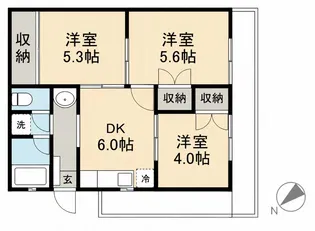 ELEGANCE REW【1階】の間取り