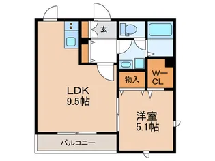 メゾン・ド・シェソワ【1階】の間取り