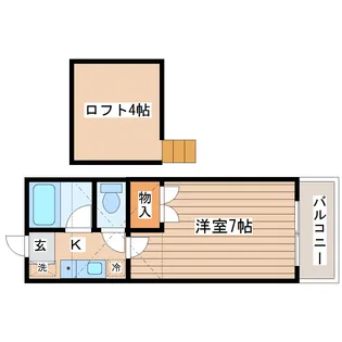 キャッスル鷺ヶ森【2階】の間取り