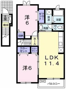 ラダーリーフ【2階】の間取り