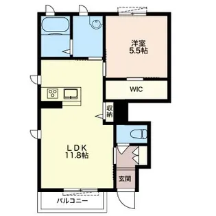 ◆プレミールシェソワD シャーメゾン【1階】の間取り