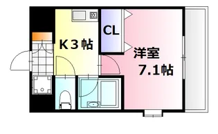コンフォート天満川【2階】の間取り