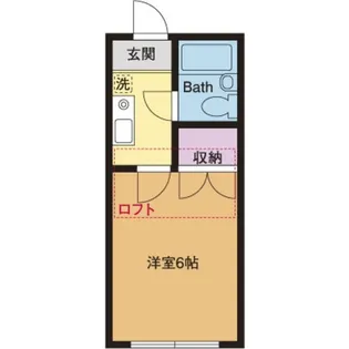 サンハイツ妻田A【1階】の間取り
