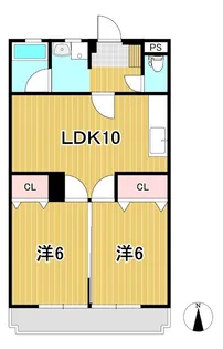 コーポ三協I【3階】の間取り