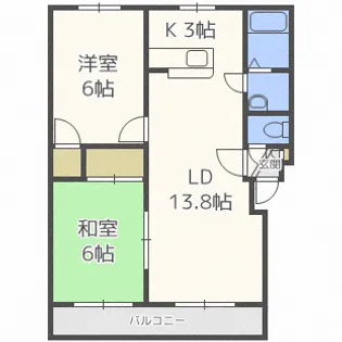 エレガンス47【3階】の間取り