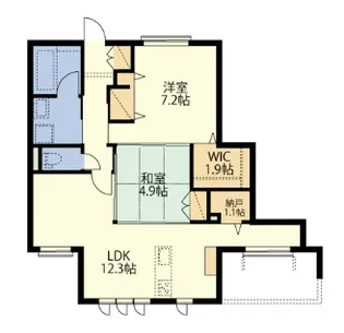 BORIKI鶴瀬【2階】の間取り