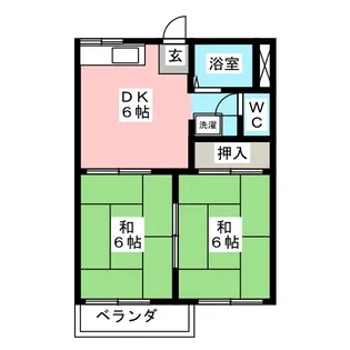 ファミールメゾンB【2階】の間取り