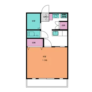 中嶋ハイツ【1階】の間取り