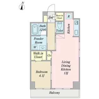 ONEHOUSE上杉【6階】の間取り