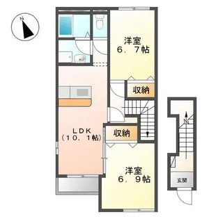HONESTY【2階】の間取り