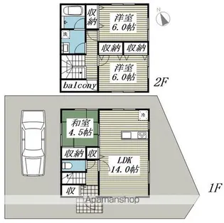 千葉県香取郡東庄町笹川い【一戸建】の間取り