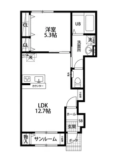 ベレーザ春日町I号棟【1階】の間取り
