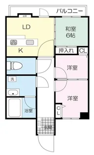 ルミネール泉 403【4階】の間取り
