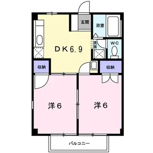 プライムハイツII【1階】の間取り