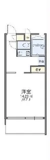 レオパレス柏谷【1階】の間取り