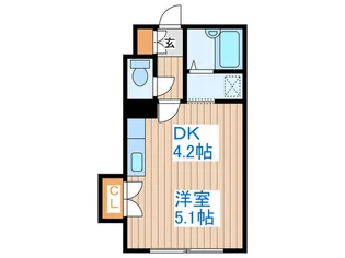 フラット蒼【4階】の間取り