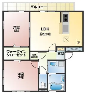 ウィルモアSEIBI【1階】の間取り