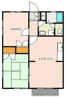 東京都町田市旭町3【アパート】の間取り