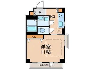 エヴェナール江戸川橋【4階】の間取り