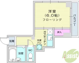 フッコウビル【4階】の間取り