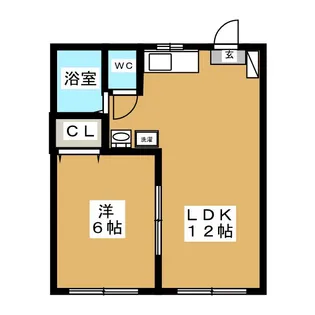 メゾンエスポワール【2階】の間取り