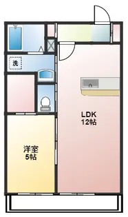 プリマ・アンセム【1階】の間取り