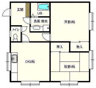 市ヶ尾森ビル弐番館【1階】の間取り